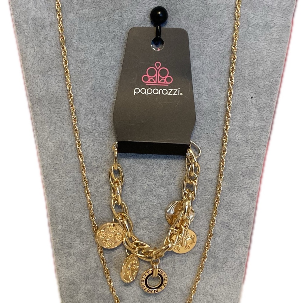 Paparazzi Gold Charm Necklace